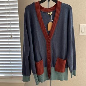 Gorgeous Kori America Color Block Cardigan